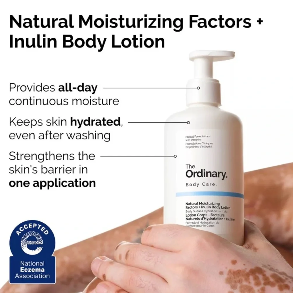 The Ordinary Natural Moisturizing Factors + Inulin Vegan Body Lotion 8.1 Oz NWT